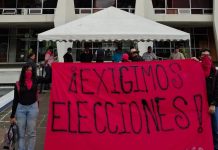 Estudiante de psicología de la Usac exigen llamado a elecciones tras que el director actual ostente el cargo impuesto por el CSU.
