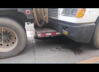 La PMT del municipio de Villa Nueva indicó que se registró un accidente de tránsito en la cuesta de Villa Lobos. Foto La Hora: PMT Villa Nueva