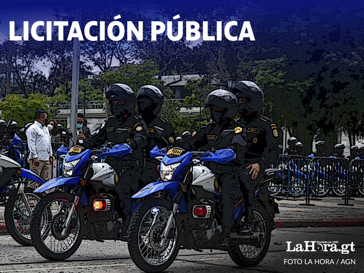 Tres empresas compiten en licitación de mil motocicletas para la PNC; Mingob espera dictamen