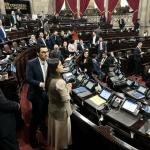 Oficialismo únicamente logró 36 votos a favor de las objeciones al Decreto 7-2025, que otorga más fondos a Codedes. Foto La Hora: José Orozco