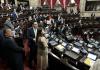 Oficialismo únicamente logró 36 votos a favor de las objeciones al Decreto 7-2025, que otorga más fondos a Codedes. Foto La Hora: José Orozco