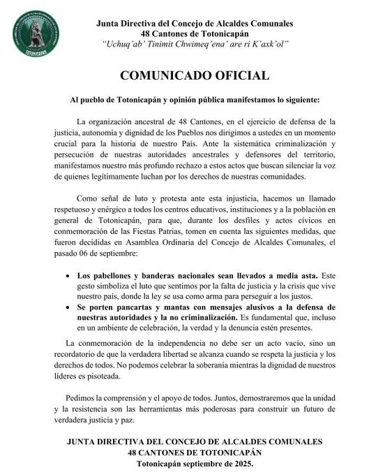 Foto La Hora: 48 Cantones de Totonicapán.