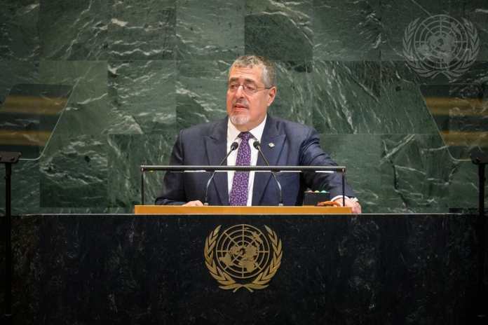 Arévalo en la ONU llama a la paz, transparencia y combate al narcotráfico.