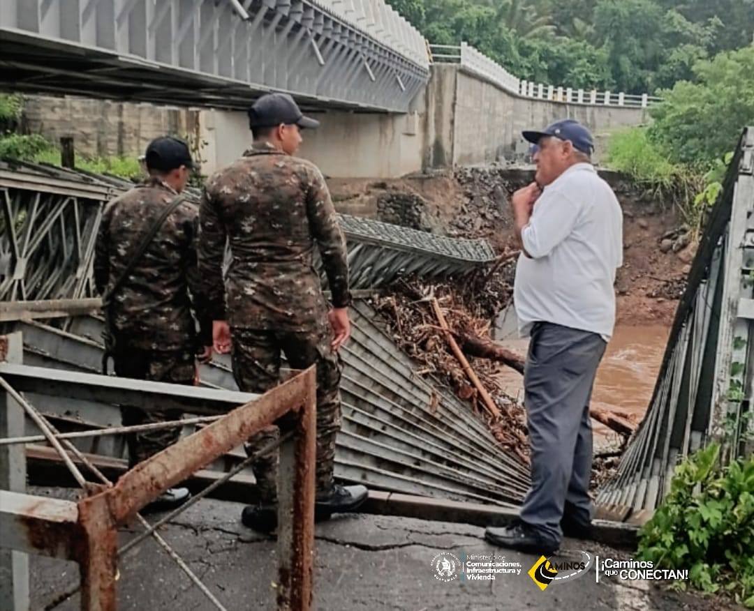 Lectores de La Hora expresan preocupación por puente Bailey: CIV analiza quitarlo y nueva estructura en km 145, Pajapita