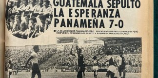 Durante la eliminatoria al Mundial 1978, Guatemala arrebató 7-0 la esperanza mundialista de Panamá en el Estadio Nacional. Foto La Hora: El Gráfico