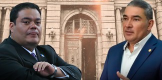 A pesar de que Allan Rodríguez de Vamos y Luis Aguirre llegaron a los golpes, ahora se alían para aprobar fondos para Codedes: Diseño Alejandro Ramírez