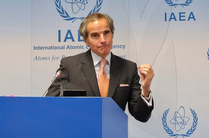 El director general del Organismo Internacional de Energía Atómica (OIEA), Rafael Grossi. Foto La Hora: EFE