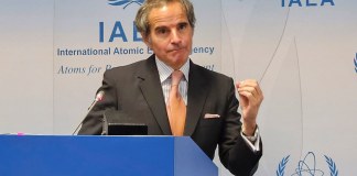 El director general del Organismo Internacional de Energía Atómica (OIEA), Rafael Grossi. Foto La Hora: EFE