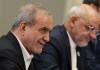 Presidente de Irán Masoud Pezeshkian en su reunión con líderes de China y Rusia. Foto La Hora: EFE