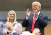 El presidente estadounidense Donald Trump provocó descontento y abucheos durante su vista en el US Open de este domingo. Foto La Hora: AP