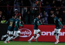 La selección de Bolivia venció 1-0 a Brasil, con lo cual se quedó con el boleto para el repechaje al Mundial 2026. Foto La Hora: AP