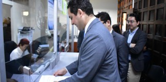 Abogados accionan ante la CC contra nombramiento de magistrados para nuevas Salas de Corte de Apelaciones. Foto La Hora: Daniel Ramírez
