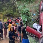 Accidente en Momostenango que dejó a 9 personas heridas, entre ellos, la mayoría niños y niñas. Foto La Hora: FB Momo Tradiciones