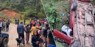 Accidente en Momostenango que dejó a 9 personas heridas, entre ellos, la mayoría niños y niñas. Foto La Hora: FB Momo Tradiciones