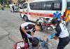 Los médicos del IGSS señalan algunos de los factores que inciden en los accidentes de motoristas. Foto La Hora: Archivo.