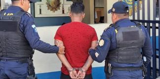Presunto pandillero del barrio 18 alias "Choco" fue capturado por cuarta ocasión. Foto La Hora: PNC