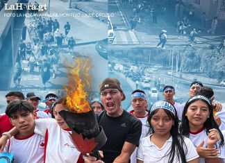 Recorrido de antorchas de este 12 de septiembre. Arte La Hora: Francisco Altán
