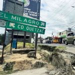 Paso a desnivel en la Cuchilla El Milagro-Ciudad Quetzal. Foto La Hora: Yesica Peña.