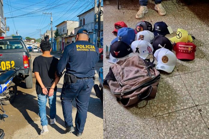 Artes LH (15) La detención se llevó a cabo tras una persecución en el barrio La Iglesia, municipio de Barberena, Santa Rosa. Foto La Hora: PNC