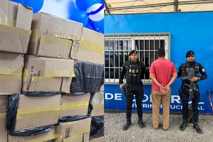 Capturan a hombre con cigarros de supuesto contrabando valorados en más de Q256 mil
