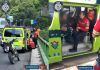 Bomberos Municipales evitan tragedia en puente con dirección a San Cristóbal