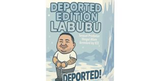 Labubu de la Casa Blanca inspirado en guatemalteco deportado causa indignación en redes. Foto La Hora: Casa Blanca.