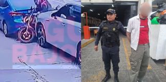 Camioneta embiste violentamente a motorista en zona 9 capitalina