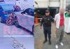 Camioneta embiste violentamente a motorista en zona 9 capitalina