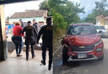 Mujer detenida en Jutiapa tras accidente era buscada presuntamente por lavado de dinero Capturan a mujer presuntamente por el delito de lavado de dinero u otros activos. Foto La Hora: PNC.