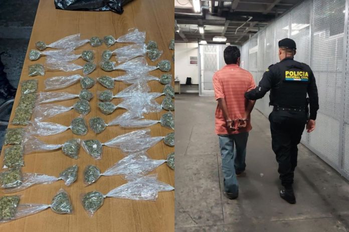 PNC recaptura a supuesto distribuidor de droga en La Terminal con 21 antecedentes