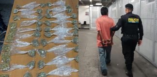 PNC recaptura a supuesto distribuidor de droga en La Terminal con 21 antecedentes