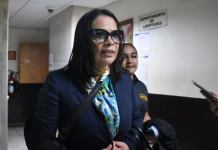 Roxana Baldetti, no asistió a la audiencia por asegurar que su dolor de columna agudizó. Foto La Hora: Daniel Ramírez