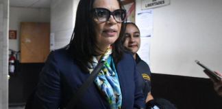 Roxana Baldetti, no asistió a la audiencia por asegurar que su dolor de columna agudizó. Foto La Hora: Daniel Ramírez