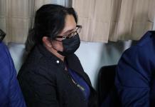 Blanca Saravia señalada de participar en la muerte e su prima Sindy Paz. Foto La Hora: Daniel Ramírez