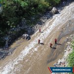 Cuerpos de socorro aún en la búsqueda de una menor desaparecida desde el sábado 13 de septiembre. Foto La Hora: Bomberos Municipales de Guatemala