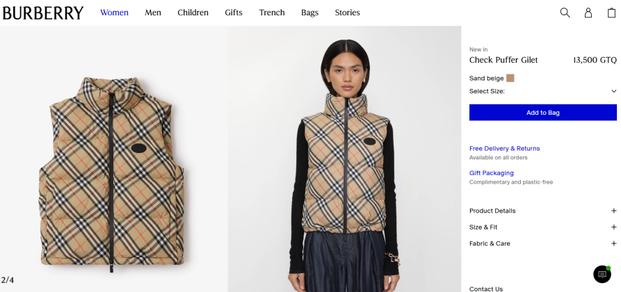 prendas Burberry
