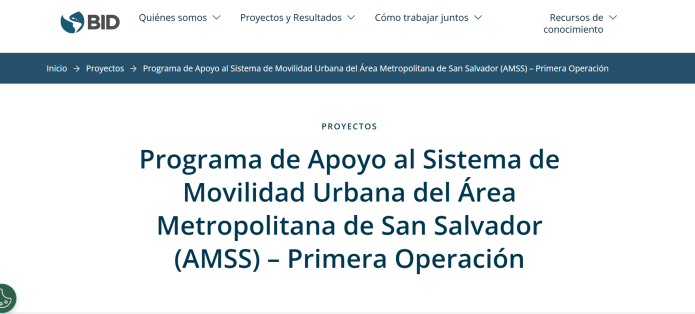 BID movilidad urbana