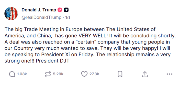 Trump Truth Social
