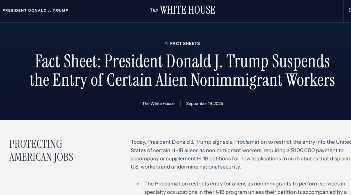 proclamación visas