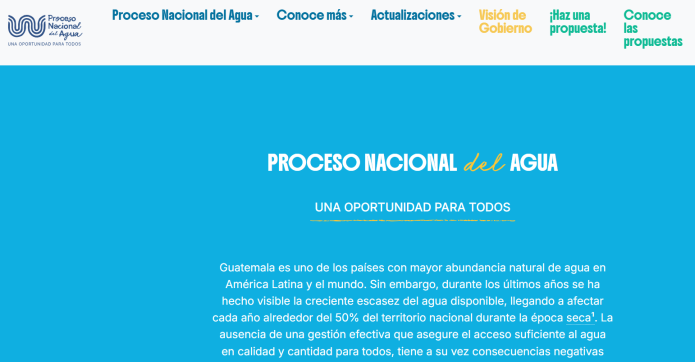 proceso nacional del agua