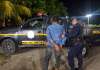 Hombre ataca a exesposa y sobrino con machete y es capturado en flagrancia. Foto La Hora: Policía Nacional Civil (PNC)