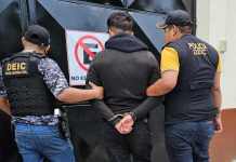 El Juzgado especializado en Femicidio envió a juicio a Kevin Hernández acusado de dar muerte a su expareja con un cuchillo. Foto La Hora: PNC