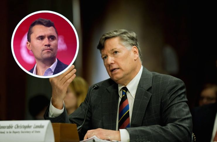 Subsecretario de estado de EE.UU., Christopher Landau por la muerte de Charlie Kirk. Foto La Hora: EFE
