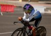 El ciclista guatemalteco Sergio Chumil, del Burgos Burpellet BH, durante su participación en la 18º etapa de la Vuelta Ciclista a España. Foto La Hora: EFE/Javier Lizón