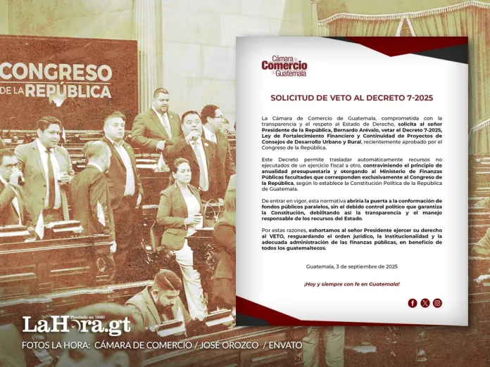 Codedes Cámara de Comercio: Decreto 7-2025 abriría puertas a la conformación de fondos públicos paralelos