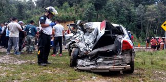 Fuerte colisión en la ruta Interamericana.