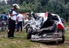 Fuerte colisión en la ruta Interamericana.
