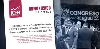 Comunicado del Icefi