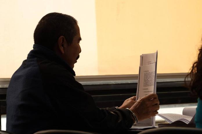 La defensa del expecialista, Darío Morales García, busca separa a la jueza de mayor riesgo D, Abelina Cruz, del caso Gerardi. Foto La Hora: Daniel García