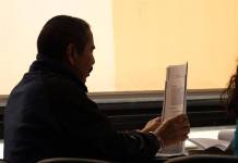 La defensa del expecialista, Darío Morales García, busca separa a la jueza de mayor riesgo D, Abelina Cruz, del caso Gerardi. Foto La Hora: Daniel García